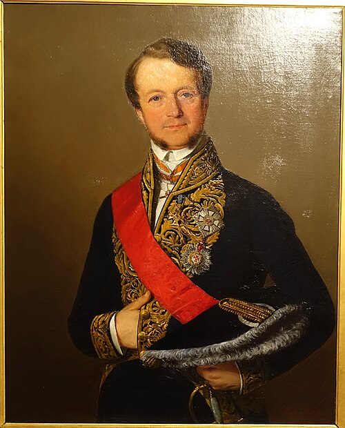 Retrato do Conde Athanasius Raczynski, 1845, Auguste Roquemont