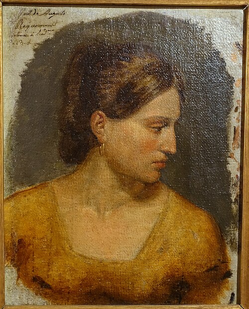 Cabeça de mulher, 1836, Auguste Roquemont