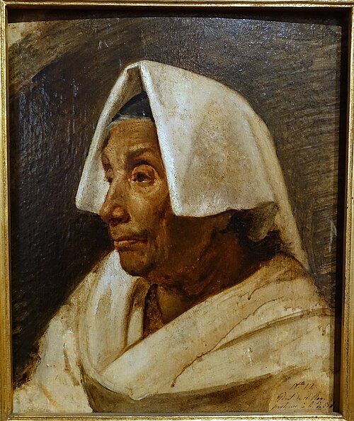Cabeça de velha, 1836, Auguste Roquemont