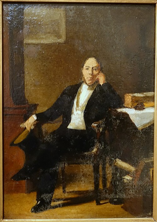 Retrato de Ricardo Clamouse Brown, 1851, Auguste Roquemont