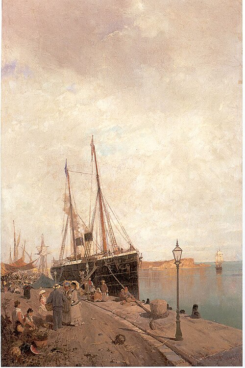 At the dock, , Constantinos Volanakis