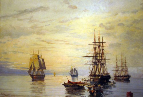 Sailing Ships, 1886, Constantinos Volanakis