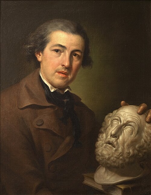 Giuseppe Franchi (1731–1806) with a Bust of Homer, 1772, Anton Raphael Mengs