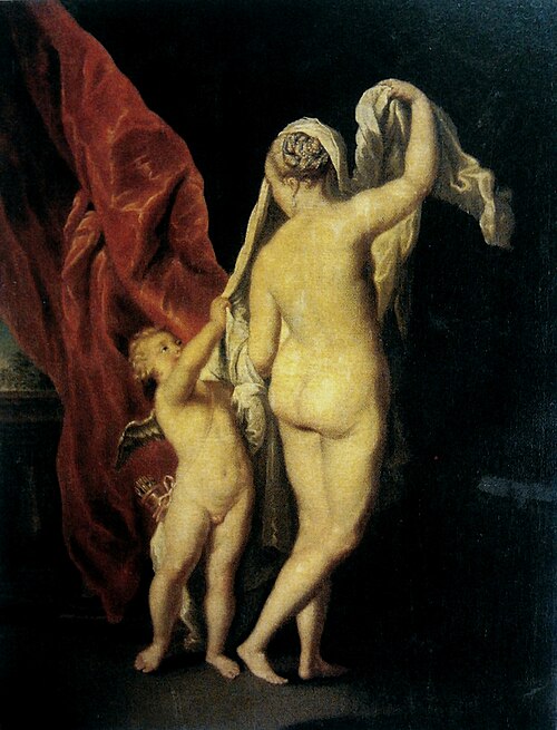 Vénus et Cupidon., 1750, Anton Raphael Mengs