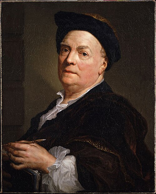 Retrato de Louis du Silvestre, 1745, Anton Raphael Mengs