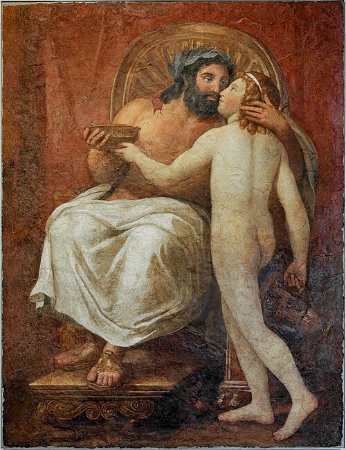 Zeus kisses Ganymede, 1759, Anton Raphael Mengs