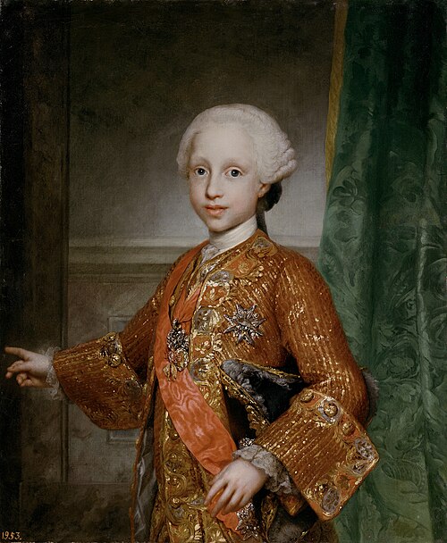 Infante Francisco Javier of Spain (1757-1771), 1767, Anton Raphael Mengs