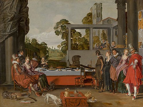 Banquet en plein air, 1616, Willem Pietersz. Buytewech
