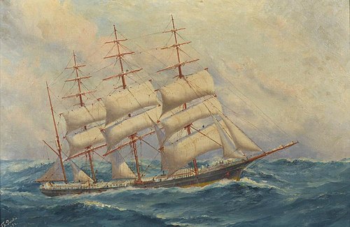 “Shenandoah” off Cape Horn 1897, 1932, Thomas G. Purvis
