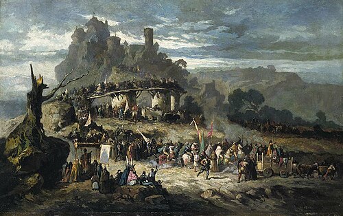 The Departure of the Crusaders, 1863, Victor Nehlig