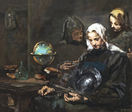 Chez l'antiquaire, 1891, Augustin Théodule Ribot