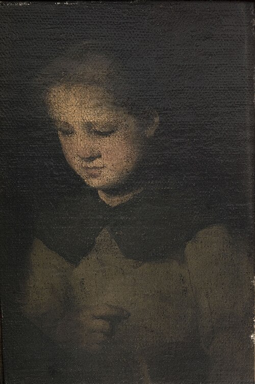 La fillette en gris, , Augustin Théodule Ribot