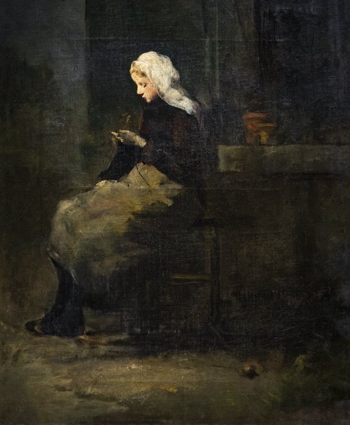 Tricoteuse, , Augustin Théodule Ribot