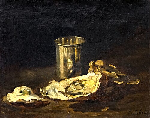 Huître et timbale, 1859, Augustin Théodule Ribot