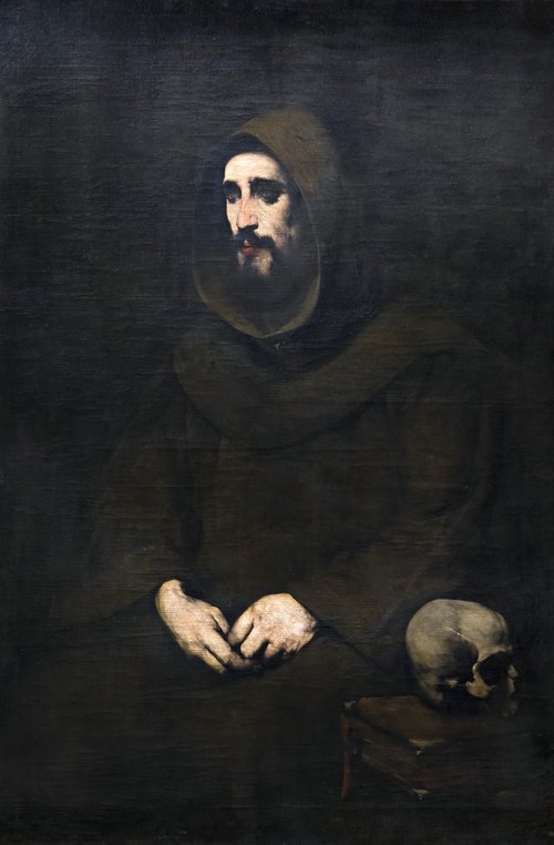 Moine en prière, , Augustin Théodule Ribot