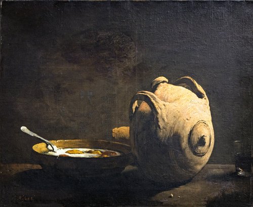 Nature morte aux œufs sur le plat, , Augustin Théodule Ribot