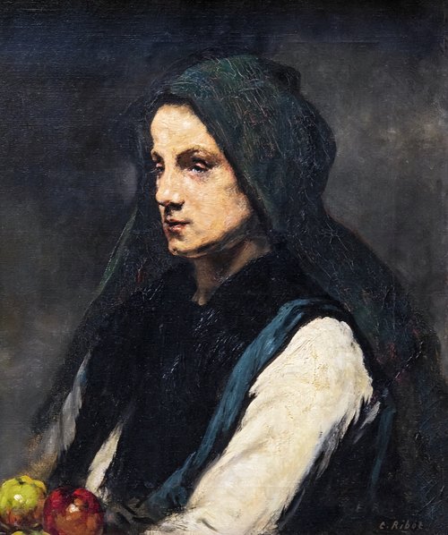 Tête de femme, , Augustin Théodule Ribot