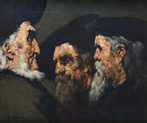 Trois vieux juifs, 1887, Augustin Théodule Ribot