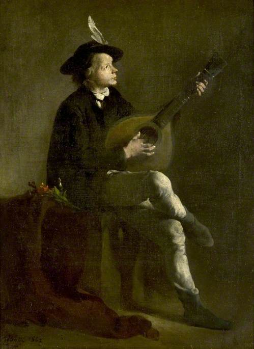 The Musician, 1862, Augustin Théodule Ribot