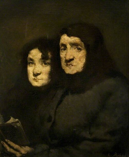 Mother and Daughter, , Augustin Théodule Ribot