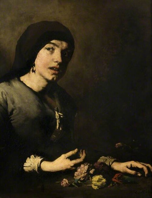 The Flower Girl, , Augustin Théodule Ribot