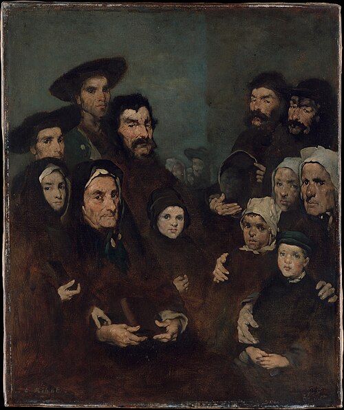 Breton Fishermen and Their Families, 1875, Augustin Théodule Ribot
