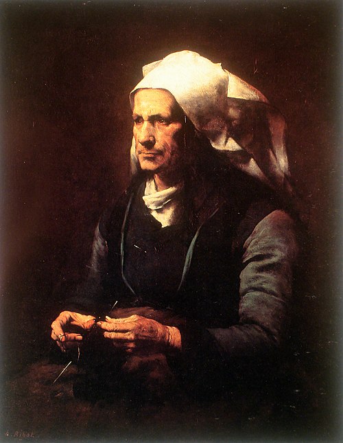 Anciana bretona, 1850, Augustin Théodule Ribot