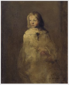 Portrait of a Young Girl, 1863, Augustin Théodule Ribot