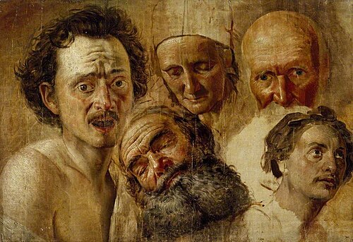 Study of Heads, 1830, Alexandre Ivanov