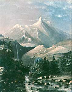 Mountain Gorge, 1862, Alexandre Ivanov