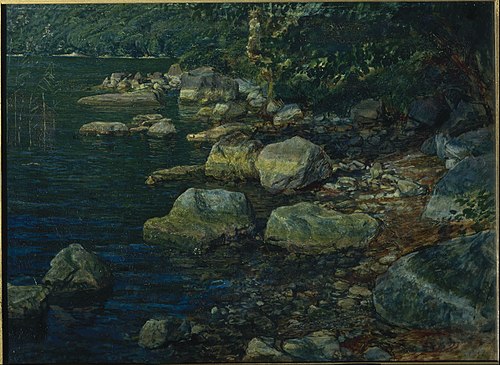 Water and Stones near Palazzuola, 1850, Alexandre Ivanov
