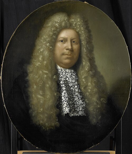 Portrait of Jacob Dane, Director of the Rotterdam Chamber of the Dutch East India Company, elected 1, 1700, Pieter van der Werff
