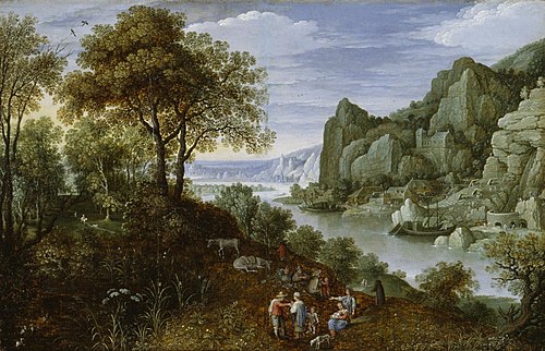 Mining Operations along a River, 1620, Marten Ryckaert