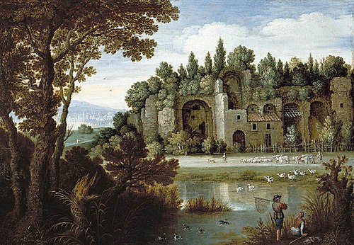 Pastoral Landscape, 1625, Marten Ryckaert