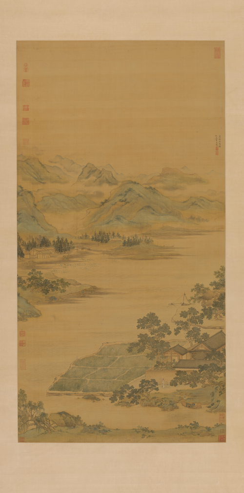 仇英莲溪渔隐图轴, 1550, Qiu Ying