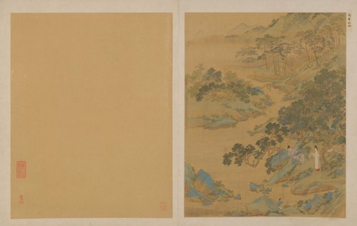 仇英人物故事册·南华秋水, , Qiu Ying