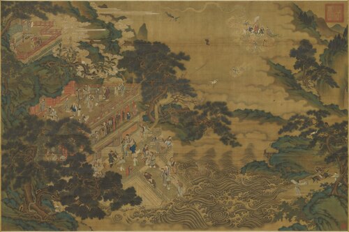Gathering of Immortals Offering Blessings, , Qiu Ying