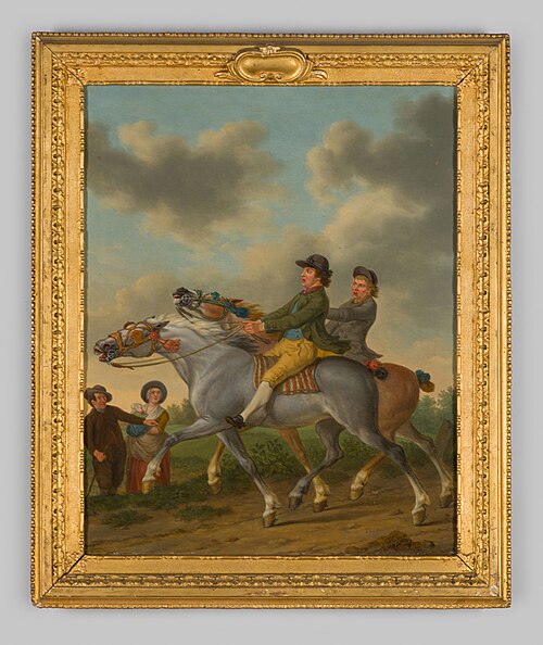 Paarden in galop, 1789, Tethart Philip Christian Haag