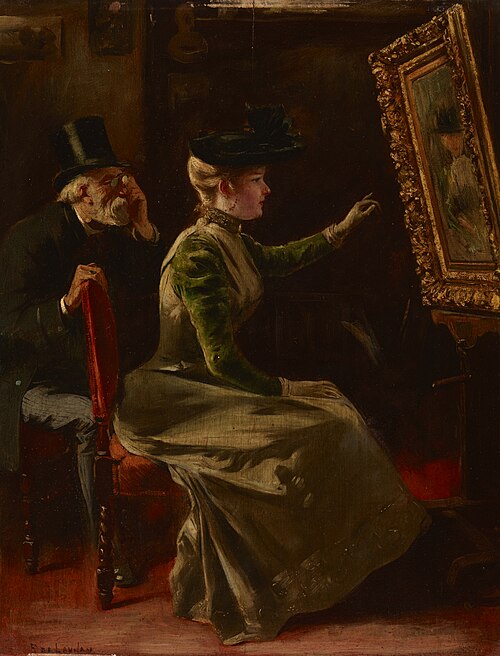 In the Artist's Studio, 1890, Fernand de Launay