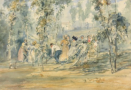 Hop Picking, 1832, Thales Fielding