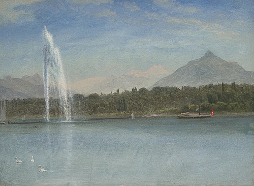 Swiss Scene, , Albert Bierstadt