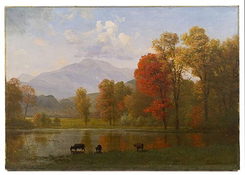 View of Mount Washington, from near North Conway, New Hampshire, 1862, Albert Bierstadt
