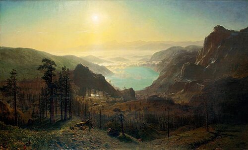 Donner Lake from the Summit, 1873, Albert Bierstadt