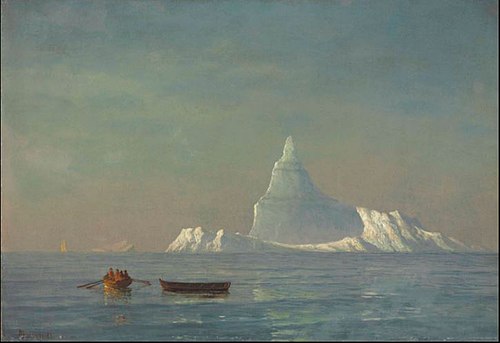 Icebergs, , Albert Bierstadt