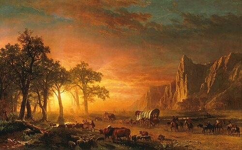 Emigrants Crossing the Plains, 1867, Albert Bierstadt