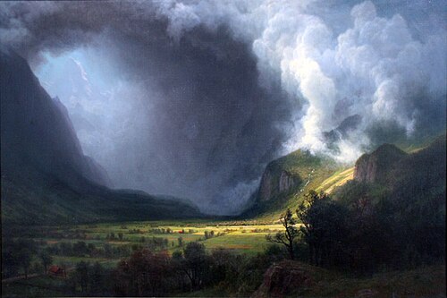 Gathering Storm in the Valley, 1891, Albert Bierstadt