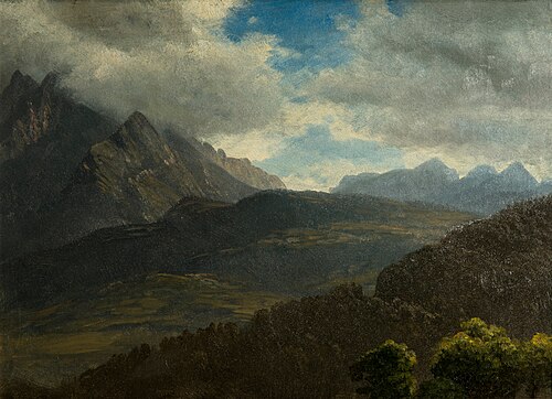 In the Rocky Mountains, 1870, Albert Bierstadt