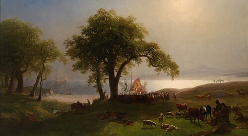 Entrance into Monterey, 1876, Albert Bierstadt