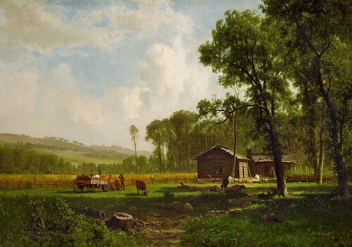 Early Settlers, 1861, Albert Bierstadt