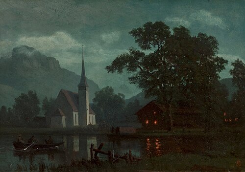 Lake Lucerne, Switzerland, 1856, Albert Bierstadt